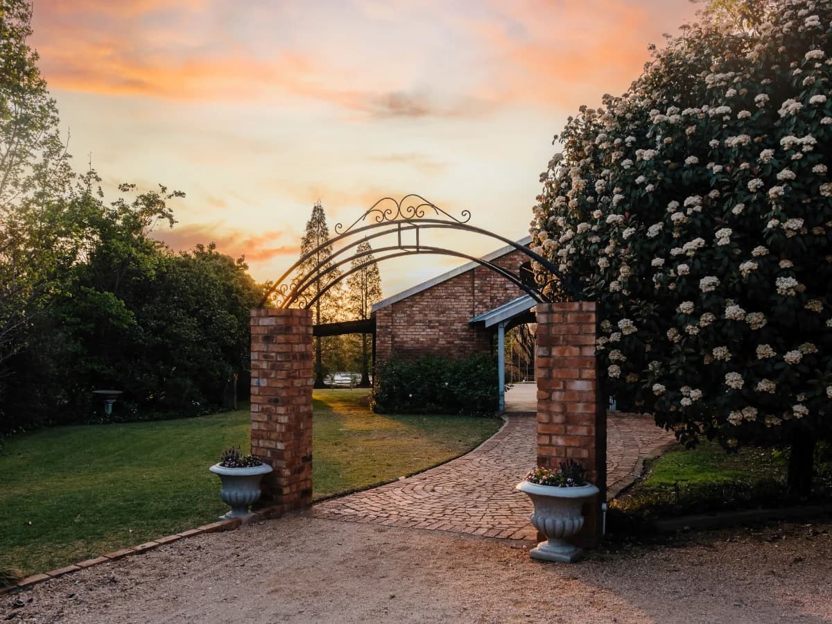 Open Air Chapel ceremony at Riverside Country Estate with Blesbokspruit wetland backdrop